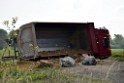 Schwerer VU LKW Zug Bergheim Kenten Koelnerstr P321